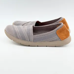 Baretraps Womens Memory Foam Slip On Shoes Gray Textile Suede Heel size 5 thumbnail 4