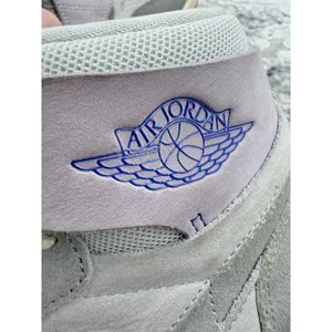 Nike Women's Air Jordan 1 Zoom CMFT Light Smoke Grey and Barely Grape Size 6.5 thumbnail 9
