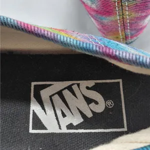 Y2K Vans Rainbow Tie-Dye Canvas Sneakers Women's 7 Skater Preppy Casual Shoes thumbnail 10
