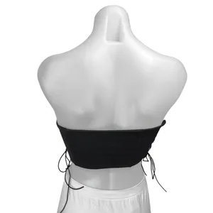 Princess Polly Black Sleeveless Strapless Bandeau Corset Cami Crop Tank Top Sz 6 thumbnail 3