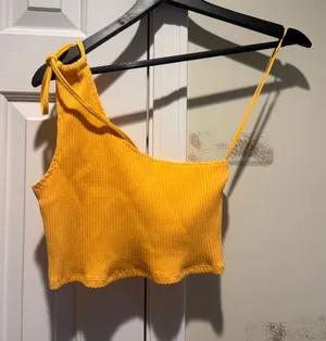 Aerie Offline One Shoulder Crop Top  thumbnail 1