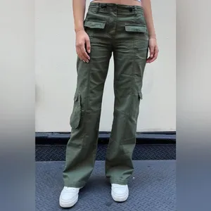 Brandy Melville Green Cargo Pants thumbnail 1