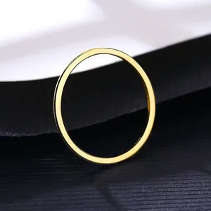 Sterling Silver SIZE 7 18kt Gold Plated 925 Solid Band thumbnail 3