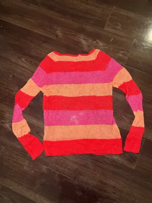 525 America Crochet Color block Sweater thumbnail 3