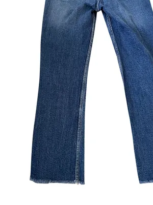 ZARA Medium Wash Straight Leg Jeans Size US 0 thumbnail 3