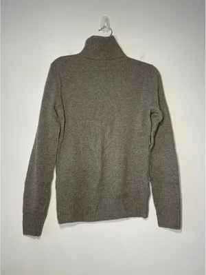 Caslon 100% Cashmere Turtleneck Taupe Brown Heather Knit S thumbnail 4