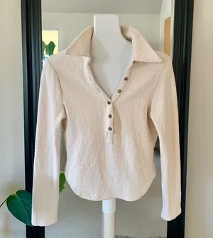 ZARA Ivory Shirt thumbnail 1