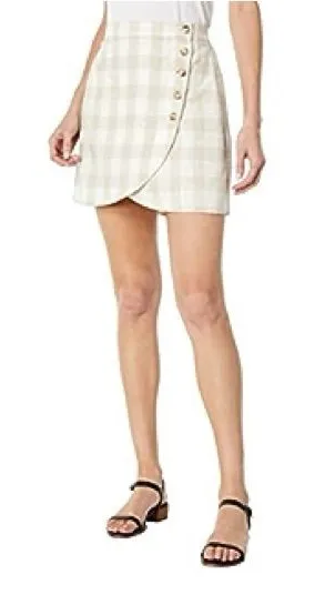 Madewell Linen-Blend Tulip-Hem Mini‎ Skirt Undyed Edition Women’s Size 10 thumbnail 1