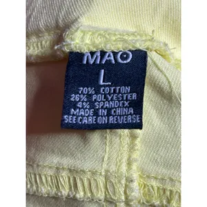 MAO Brand Size‎ L Yellow Skinny Jegging Stretch Modern I0184 thumbnail 3
