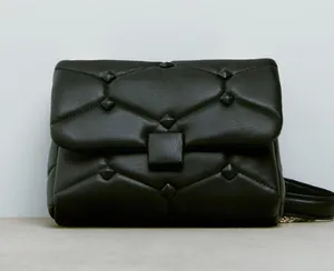 Zara Quilted Studded Crossbody Bag thumbnail 2