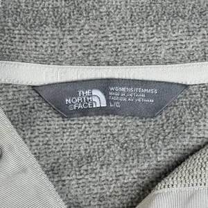 The North Face Women's L Gray Snap Neck Hooded Fleece Pullover Hoodie Gorpcore thumbnail 2