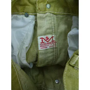 Maverick‎ Jeans Womens 7/8 Slim Mustard Yellow Vintage 70s High Waist USA Retro thumbnail 5