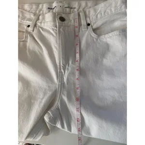 Old‎ Navy High-Rise Slouchy Straight Jeans White Cotton Denim Size 8 thumbnail 8