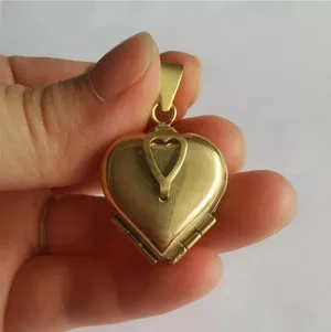 Love Locket Heart Shaped Locket Necklace 4-layer Photo Necklace Jewelry - Gift thumbnail 3