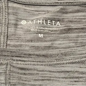 Athleta Womens Size Medium Blue Grey Gray Dolman Long Sleeve Athletic Shirt Top‎ thumbnail 2