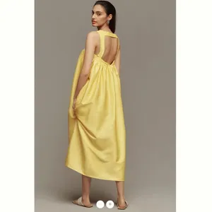 Anthropologie Pinnacle by Shruti Sancheti Square-Neck Babydoll Maxi Dress thumbnail 2
