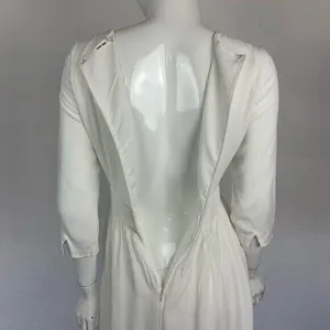 Mod Ref Midi‎ Dress Small White Embroidered Boho Resort Beach Bridal Casual thumbnail 9