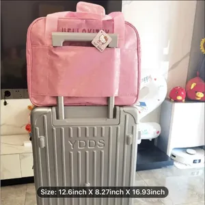 Hello Kitty Luggage Bag, Large Capacity Zipper Travel Bag, Women's Waterproof thumbnail 4
