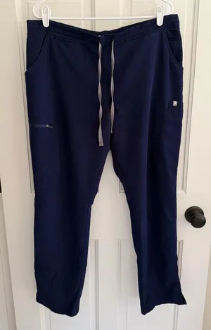 FIGS Technical Collection‎ Navy Scrub Pants Large Drawstring Stretch thumbnail 1