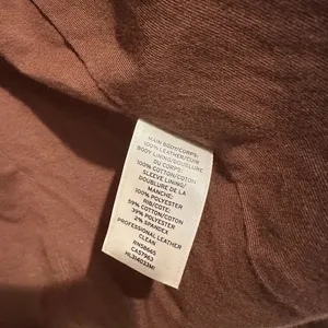 Hinge Hooded Brown Leather Jacket - size small thumbnail 5