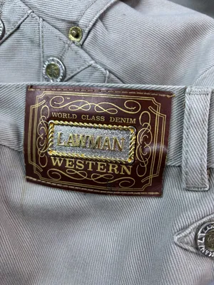 Lawman Western 29 11/12 High-Rise Women's Jeans in Light Beige thumbnail 10