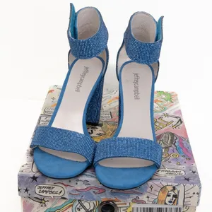 Jeffrey‎ Campbell - Blue Sparkly Lindsay Heel thumbnail 2