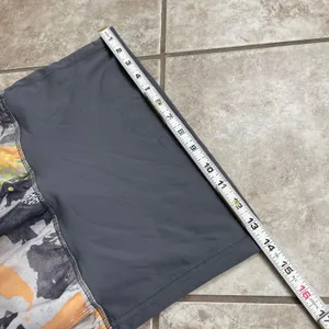 Lululemon‎ OM High Rise Abstract Print Jogger Pants Grey Orange Yellow Size 6 thumbnail 4