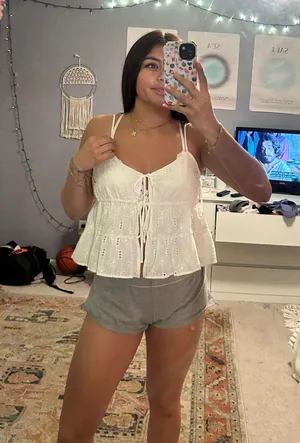 Flowy Top White Size L thumbnail 1