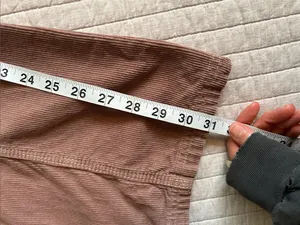 Urban Outfitters BDG Mauve Y2K Corduroy Low-Rise Cargo wide leg cotton Pants S thumbnail 6