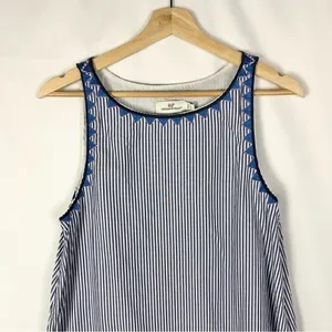 Vineyard Vines Geo Prep Embroidered Marlin‎ Blue Stripe Shift Mini Dress 10 thumbnail 3