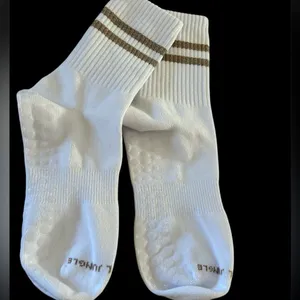 HIGH HEEL JUNGLE Metallic Retro Grip Crew Socks, NWOT thumbnail 8
