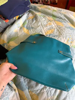 Teal Women's Shoulder Tote Bag Vintage Tommy Hilfiger thumbnail 5