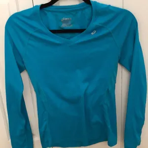 Aasics blue workout shirt xs thumbnail 1