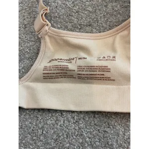 Shapermint Essentials Bra M Beige Seamless‎ Wire-Free Comfort Shapewear thumbnail 3