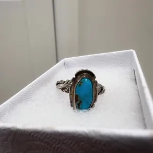 Turquoise gemstone ring Blue thumbnail 3