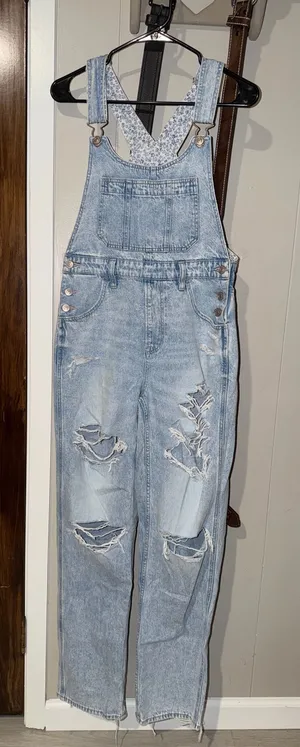 American Eagle Baggy Overalls  thumbnail 1