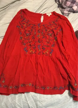 Umgee Top Floral Long Sleeve thumbnail 1