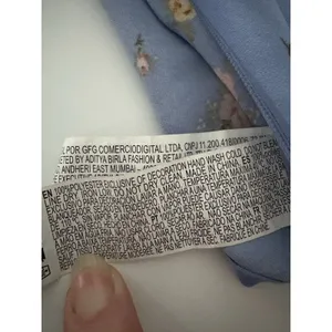 Forever 21 Y2K Babydoll Top Blue Foral Camisole Lace L Cottagecore Coquette Soft Dainty thumbnail 12