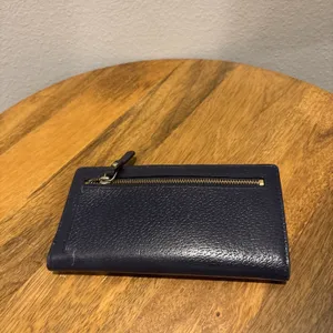 Kate Spade Staci‎ Large Slim Bifold Wallet Saffiano Leather Navy thumbnail 3