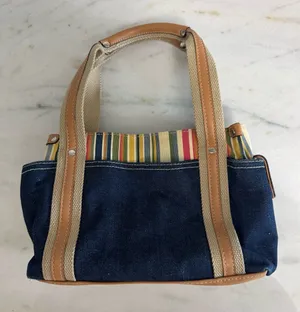 Small denim tote by Strada Blue thumbnail 1