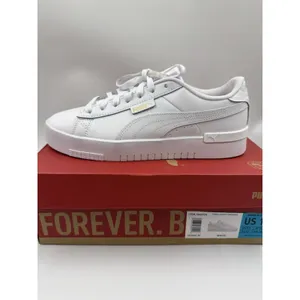 PUMA Court Sneaker, White, Women's Casual Low Top Leather Shoes Size 10 thumbnail 12