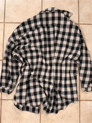 Boohoo Oversized Plaid Flannel Shirt thumbnail 6