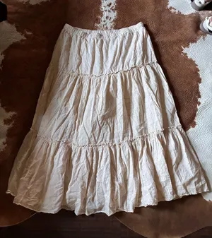 Vintage beige Classic Elements midi skirt size large  thumbnail 1