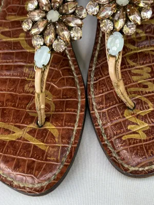 Sam Edelman Grayson Embellished Thong Sandal Size 7.5 M thumbnail 10