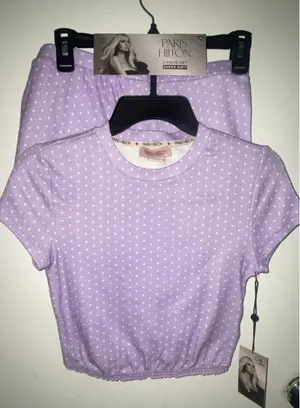 Paris Hilton Lavender Lounge Set Purple Size XS thumbnail 1