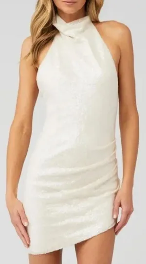 Amanda Uprichard Sequin Samba White thumbnail 1