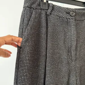 AllSaints Mara Puppytooth Trousers Grey Black Houndstooth Wool Blend Womens 8‎ thumbnail 6