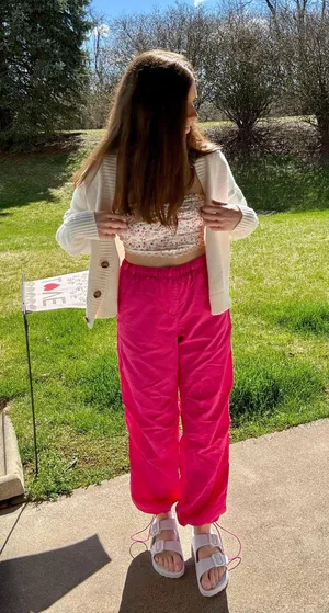 Blue Blush Floral Bandana Top thumbnail 4