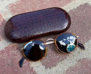 NEW Vtg retro Dakota smith Tortoise shell round sunglasses thumbnail 1