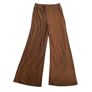 Lulus Size M Follow The Festivities High Rise Wide Leg Pants Copper Metallic NWT thumbnail 2